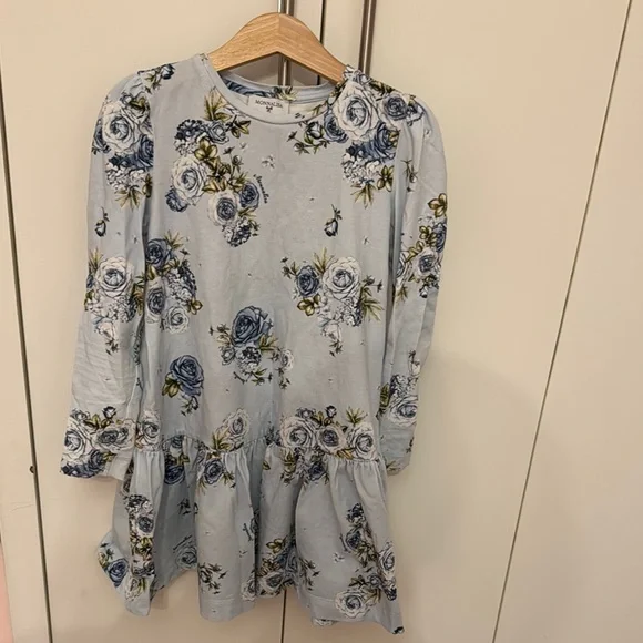 Monnalisa Blue Floral GirlsTop - Picture 1 of 4